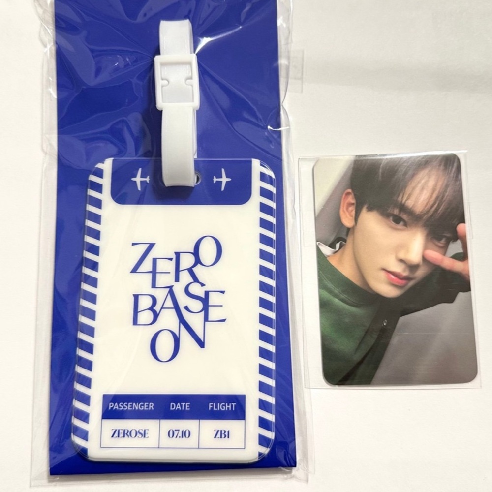 ZB1 Zerobaseone Luggage tag + Yujin photocard